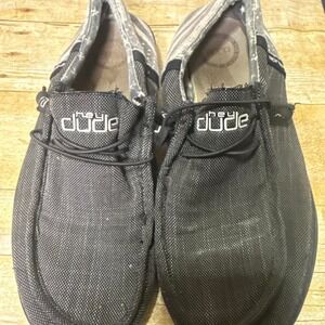 Hey Dude Wally Funk Break grey American Patriotic flag shoes